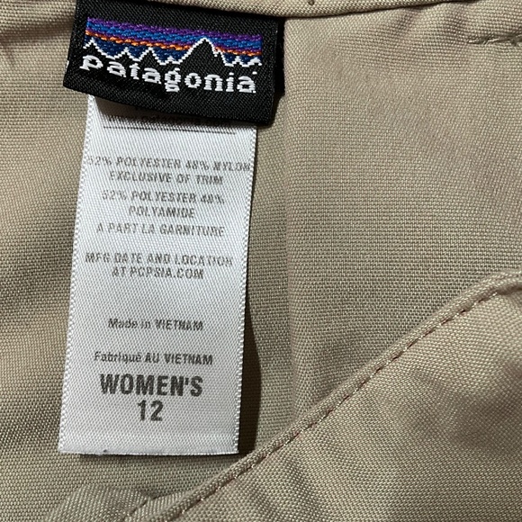 PATAGONIA Poly / Nylon Blend Track Pants w/ Side Slash Pockets Belt Loops Sz 12 - Picture 4 of 9